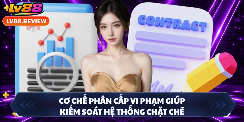 Cơ chế phân cấp vi phạm giúp kiểm soát hệ thống chặt chẽ 